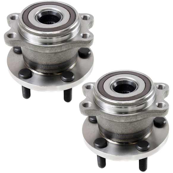 Rear, Driver and Passenger Side Wheel Hub, 5 Lugs, With Bearing
