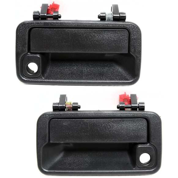 1997 Geo Tracker - Front, Driver and Passenger Side Textured Black Exterior Door Handle, With Key Hole