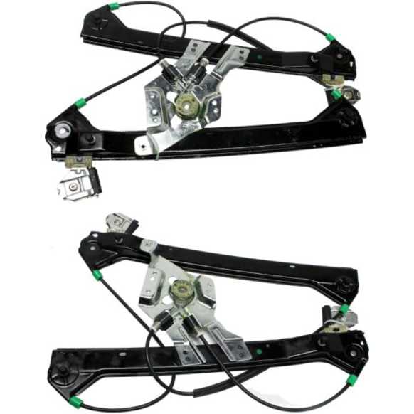 2003 Saab 9-3 - Front, Driver and Passenger Side Power Window Regulator, Without Motor, For Models With Finger Protection