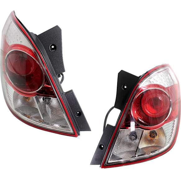 Driver and Passenger Side Halogen Tail Light, With bulb(s), OE Replacement