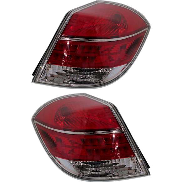 Driver and Passenger Side Halogen Tail Light, With bulb(s), OE Replacement