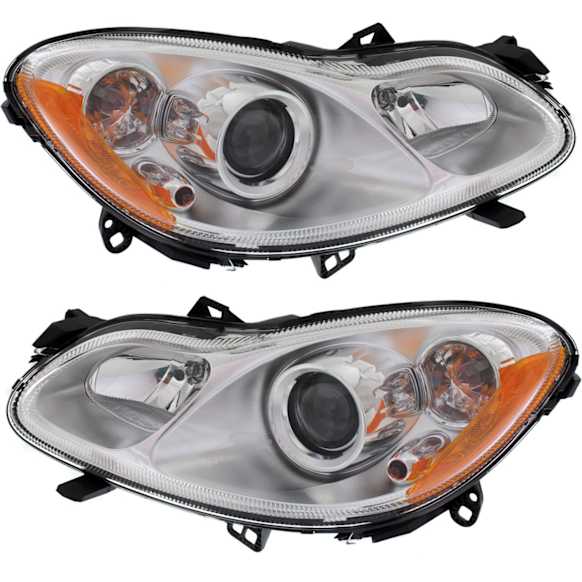 2009 Smart Fortwo - Driver and Passenger Side Halogen Headlight, With bulb(s), OE Replacement