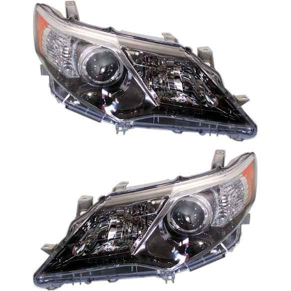 Driver and Passenger Side Headlights, without Bulbs, HID/Xenon, without HID Bulbs and ballast