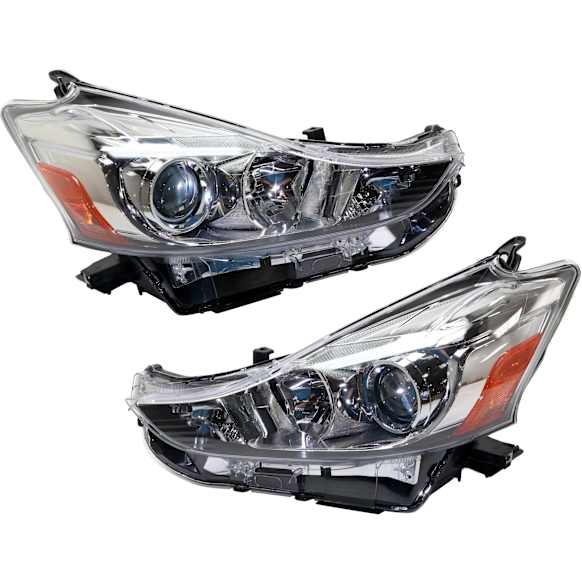 2015 Toyota Prius V - Driver and Passenger Side Halogen Headlight, Without bulb(s), OE Replacement, CAPA Certified