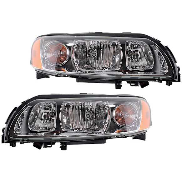 2005-2007 Volvo XC70 - Driver and Passenger Side Halogen Headlight, With bulb(s), OE Replacement