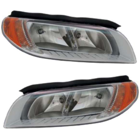 2010 Volvo V70 - Driver and Passenger Side Halogen Headlight, With bulb(s), OE Replacement
