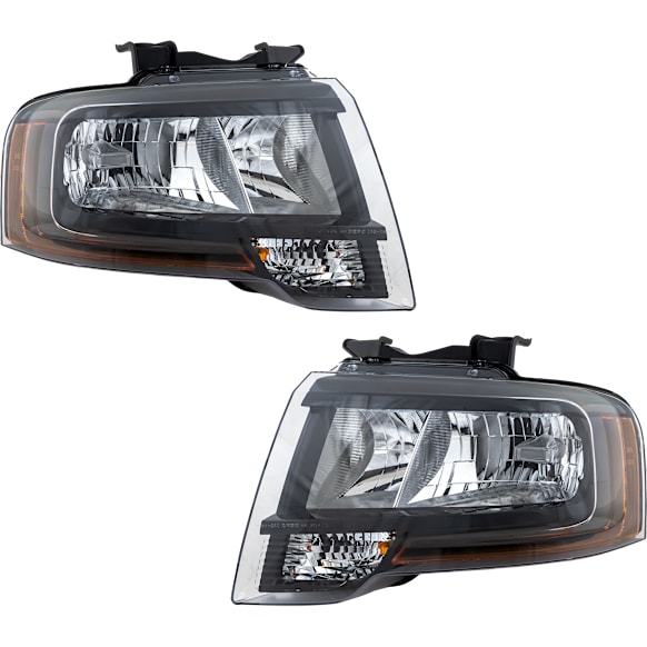 2017 Ford Expedition - Driver and Passenger Side Halogen Headlight, With bulb(s), OE Replacement