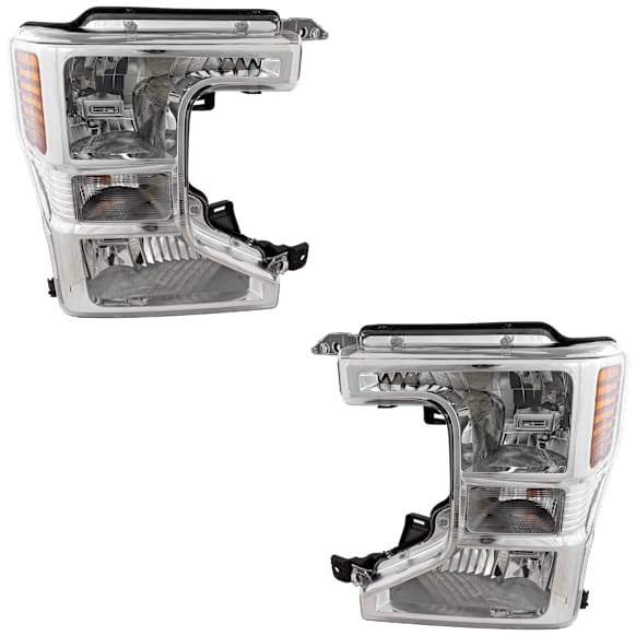 2020 Ford F-250 Super Duty - Driver and Passenger Side Halogen Headlight, With bulb(s), OE Replacement, CAPA Certified