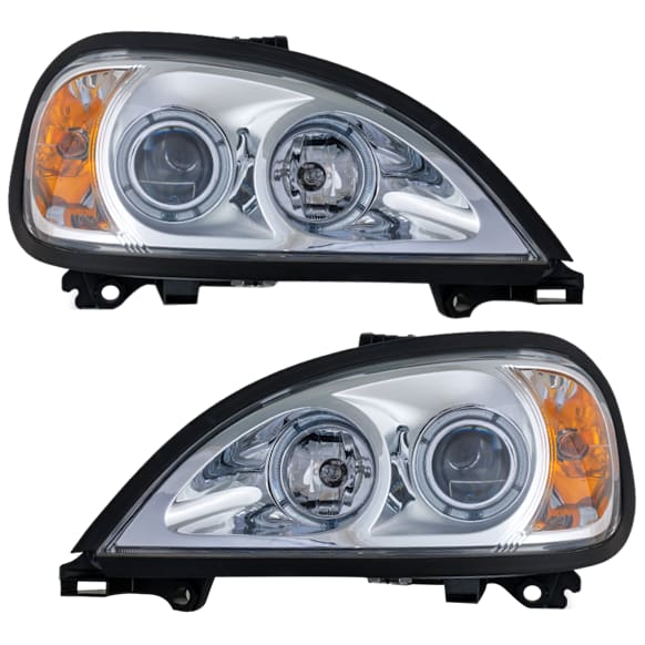 2000 Freightliner Columbia - Driver and Passenger Side Halogen Headlight, With bulb(s), OE Replacement