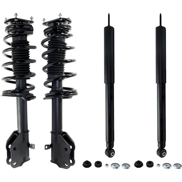 2010 Ford Edge Sport - Front and Rear, Driver and Passenger Side Shock and Fully Loaded Strut, FWD, Front Wheel Drive