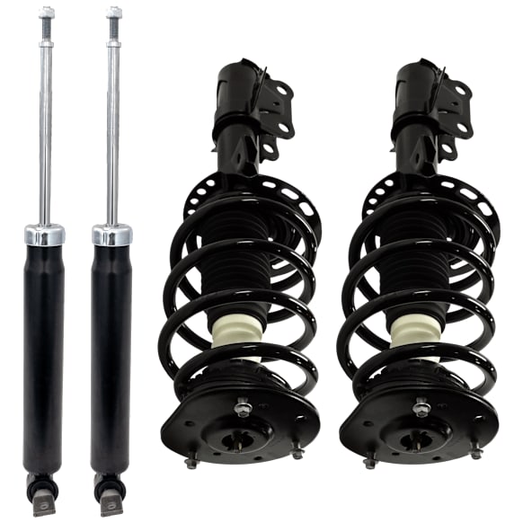 2014 Ford Fusion - Front and Rear, Driver and Passenger Side Shock and Fully Loaded Strut, FWD, Front Wheel Drive