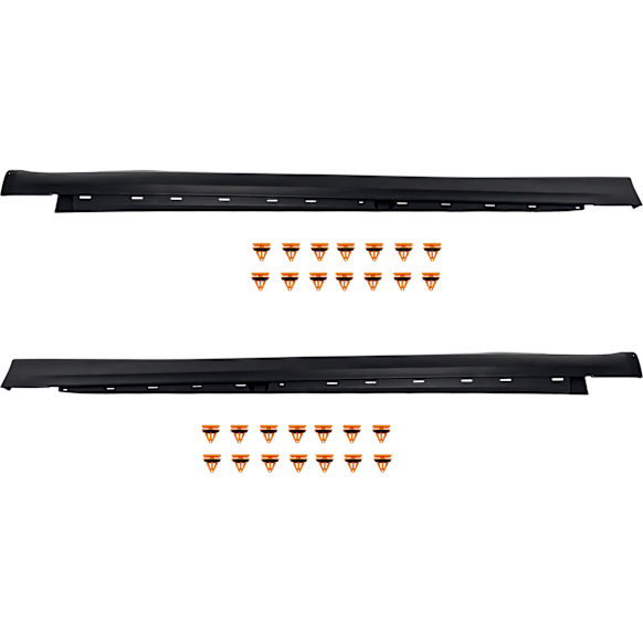 2013-2020 Ford Fusion - Rocker Panel Trim, Textured Black, Set of 2