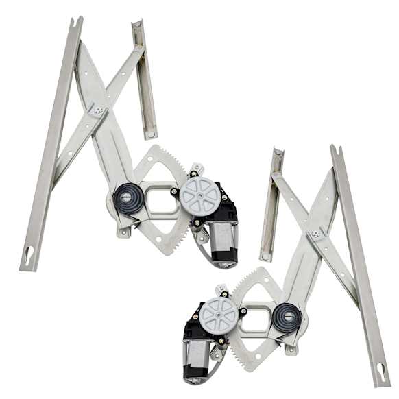 Rear, Driver and Passenger Side Power Window Regulators, with Motor