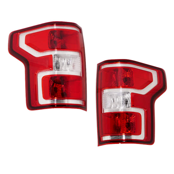 Driver and Passenger Side Halogen Tail Light, With bulb(s), OE Replacement