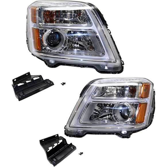 2017 GMC Terrain - Driver and Passenger Side Halogen Headlight, With bulb(s), OE Replacement, Sport Utility