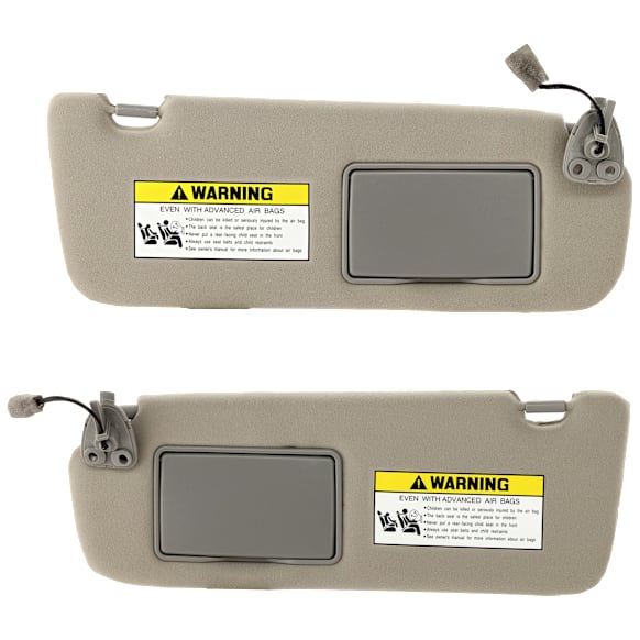 2005-2008 Hyundai Sonata - Sun Visor, Gray, Set of 2