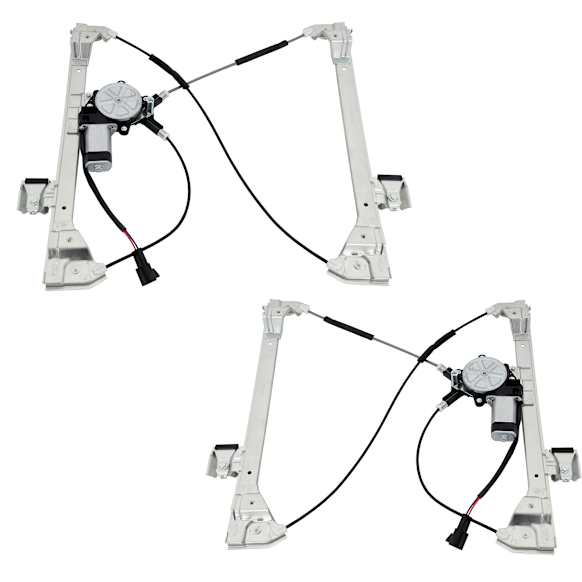 Front, Driver and Passenger Side Window Regulators, Power
