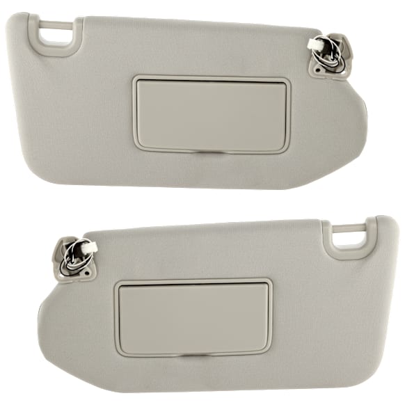 2013-2019 Nissan Pathfinder - Driver and Passenger Side Sun Visors, Gray, For Models without Premium Package