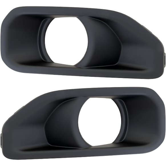 Front, Driver and Passenger Side Fog Light Trims, Primed