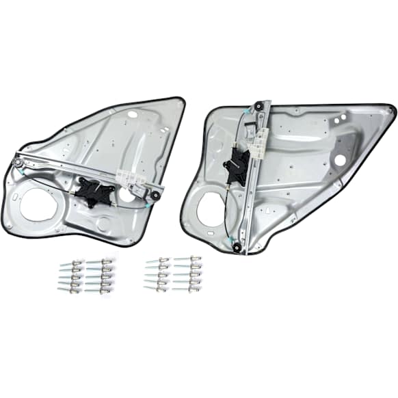 Rear, Driver and Passenger Side Power Window Regulator, Without Motor