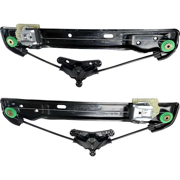 Rear, Driver and Passenger Side Power Window Regulator, Without Motor