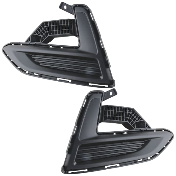 Front, Driver and Passenger Side Bumper Filler, Textured Black
