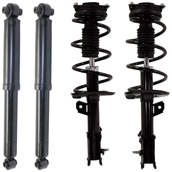2015 Nissan Rogue Select - Front and Rear Shock and Fully Loaded Strut, FWD, Front Wheel Drive