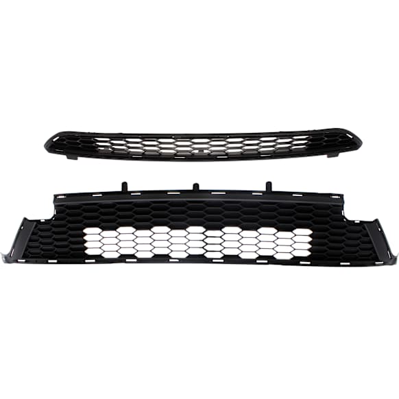 2016 Toyota RAV4 - Front, Upper and Lower Bumper Grille, Textured Gray, CAPA Certified