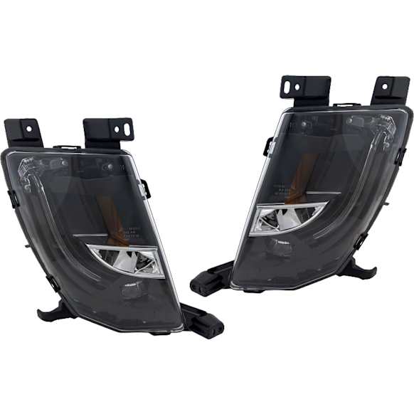 2016 Tesla Model S - Front, Driver and Passenger Side LED Fog Light, With bulb(s), OE Replacement
