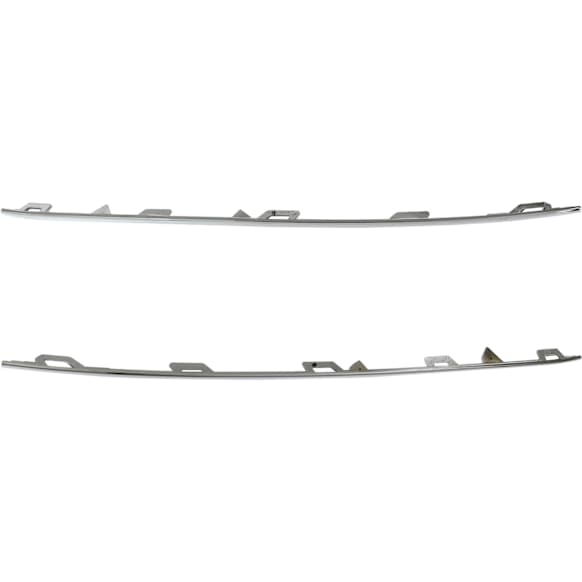 Front, Driver and Passenger Side Fog Light Trims, Chrome