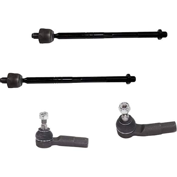 Front, Driver and Passenger Side, Inner and Outer Tie Rod Ends