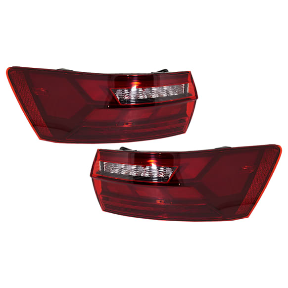 Driver and Passenger Side, Outer LED Tail Light, With bulb(s), OE Replacement
