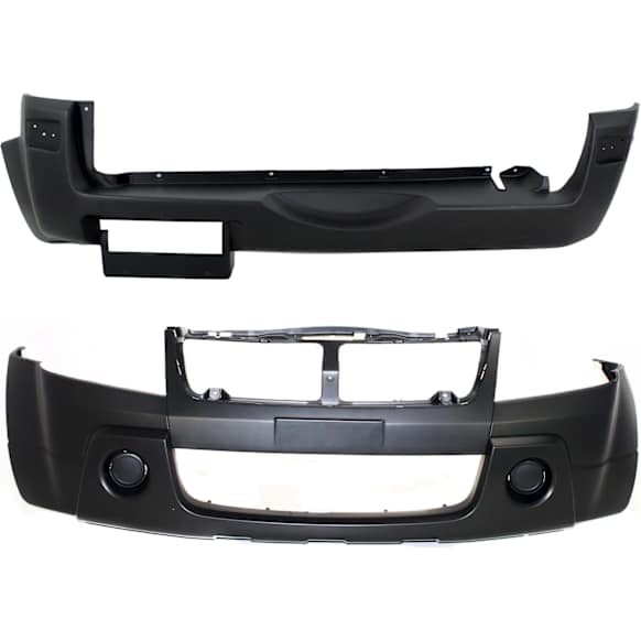 Front and Rear Primed Bumper Cover