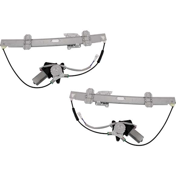 2004 Chevrolet Tracker Base - Front, Driver and Passenger Side Power Window Regulator, With Motor
