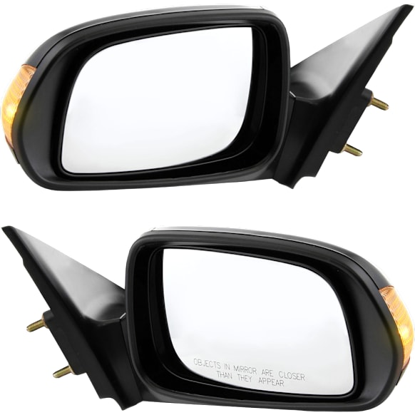 Driver and Passenger Side Mirror, Power Adjust, Non-Heated, Non-Folding, Paintable, In-housing Signal Light, No Memory, No Puddle Light, No Auto-Dimming, No Blind Spot Feature