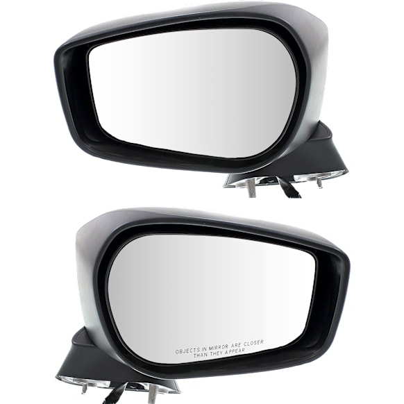 2013-2016 Scion FR-S - Driver and Passenger Side Mirrors, Power, Manual Folding, Non-Heated, Textured Black, No Signal Light, No Memory, No Puddle Light, No Auto-Dimming, No Blind Spot Feature