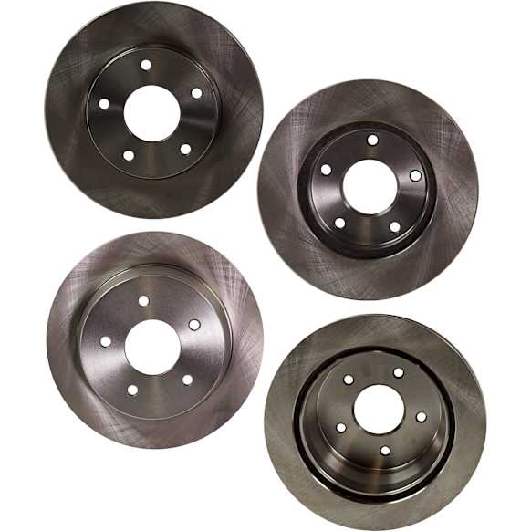 2003 Chevrolet S10 - Front and Rear Brake Disc, Plain Surface, Vented, 5 Lugs, 4WD, Four Wheel Drive, 2.2L 4Cyl, Pro-Line Series
