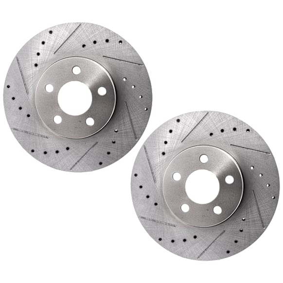 Front Brake Disc, Cross-drilled and Slotted, Vented, 5 Lugs, 279.91 mm, 2.4L, 4Cyl, Pro-Line Series