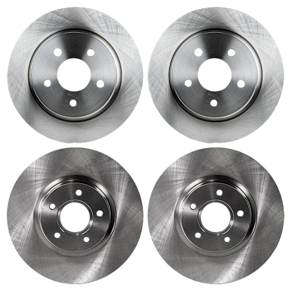 2015 Ford C-Max - Front and Rear Brake Disc, Plain Surface, Front-Vented/Rear-Solid, 5 Lugs, Front-299.97 mm/Rear-279.91 mm, 2.0L 4Cyl, Pro-Line Series