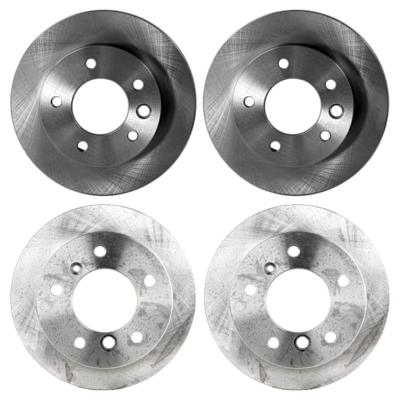 2002-2006 Freightliner Sprinter 2500 - Front and Rear Brake Disc, Plain Surface, Front-Vented/Rear-Solid, 5 Lugs, Front-284.48 mm/Rear-272.03 mm, 2.7L, 5Cyl, Pro-Line Series