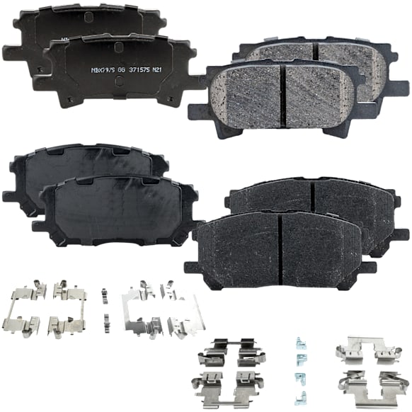 2006 Toyota Highlander - Front and Rear Ceramic Brake Pad Set, Pro-Line Series