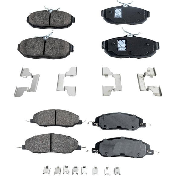 2006 Ford Mustang - Front and Rear Ceramic Brake Pad Set, 4.0L 6Cyl, Pro-Line Series