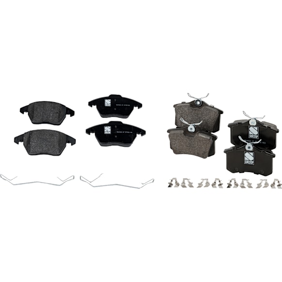 2016 Volkswagen Jetta - Front and Rear Organic Brake Pad Set, Pro-Line Series