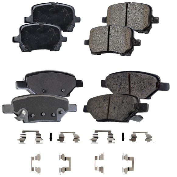 2009 Saturn Aura - Front and Rear Ceramic Brake Pad Set, Pro-Line Series