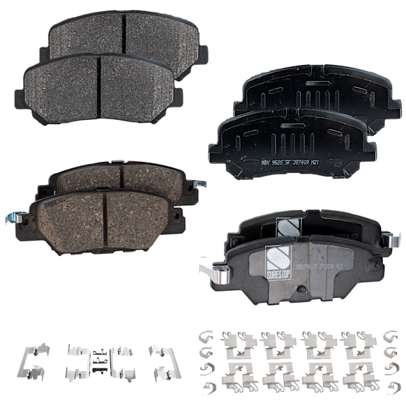 2020 Mazda CX-5 - Front and Rear Organic - Front, Ceramic - Rear Brake Pad Set, Pro-Line Series