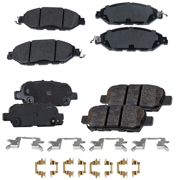 2014 Nissan Pathfinder - Front and Rear Ceramic Brake Pad Set, engdesig: VQ35DE, Naturally Aspirated, GAS, Nissan Engine, Pro-Line Series