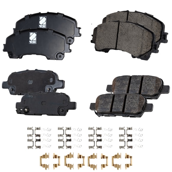 2015 Infiniti Q50 - Front and Rear Ceramic Brake Pad Set, engdesig: VQ35HR, Naturally Aspirated, FULL HYBRID EV-GAS (FHEV), Nissan Engine, Pro-Line Series