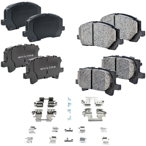 2006 Toyota Highlander - Front and Rear Ceramic Brake Pad Set, Pro-Line Series