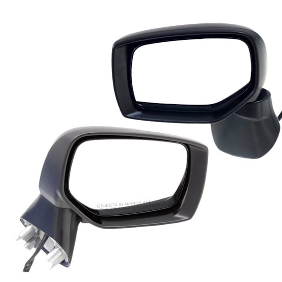 2015 Subaru XV Crosstrek Limited - Driver and Passenger Side Mirror, Power Adjust, Non-Heated, Textured Black, Manual Folding, No Signal Light, No Blind Spot Feature, No Memory, No Puddle Light, No Auto-Dimming
