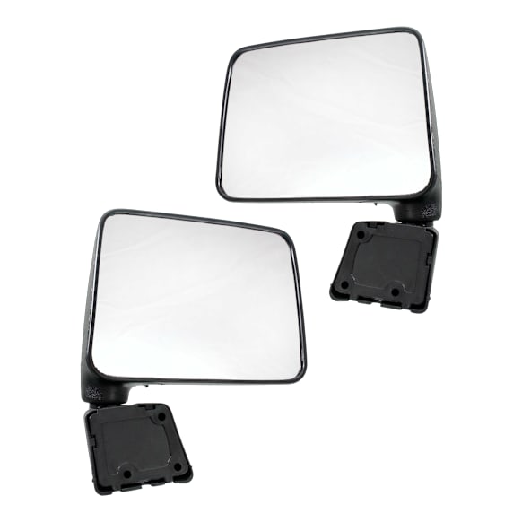 Driver and Passenger Side Mirrors, Manual Adjust, Manual Folding, Non-Heated, Textured Black, No Signal Light, No Memory, No Puddle Light, No Auto-Dimming